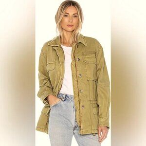 Free People Womens Seize The Day Jacket Utility Size Small